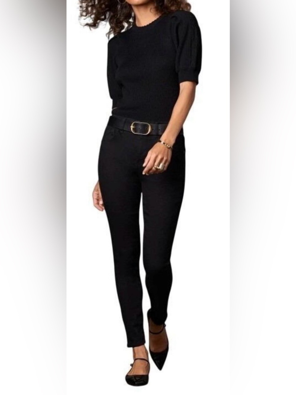 Wit & Wisdom Ab-Solution Women’s Petite Skinny Jeans Black Wash